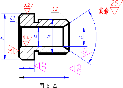 粗糙度表示图纸