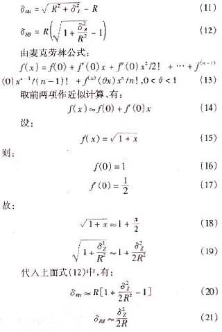 砂轮修整器安装高度误差对成型砂轮修整精度的影响